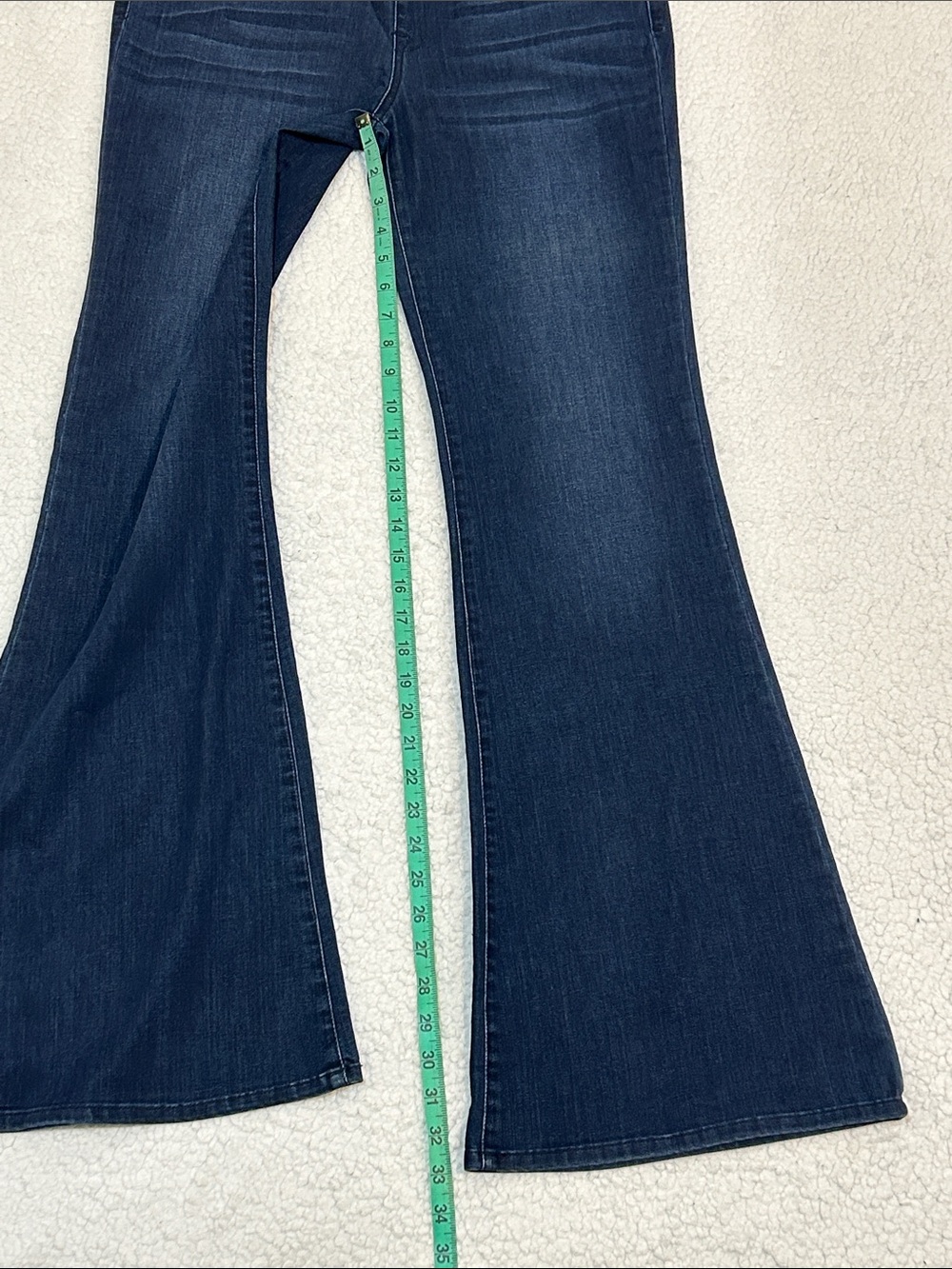 Tractr Pull On Mid Rise Flare Jeans size 31 Dark Wash Western Festival - Picture 12 of 13